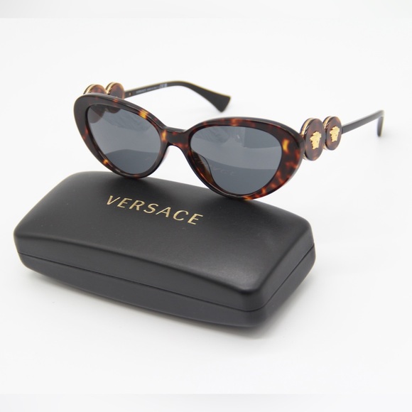 NEW VERSACE VE4433U 108/87 WOMEN’S SUNGLASSES VERSACE MOD 4433-U HAVANA - Picture 1 of 11